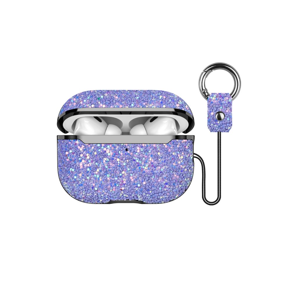Onegif Airpods (1.nesil) Bright Simli Airpods Kapak - Derin Mor