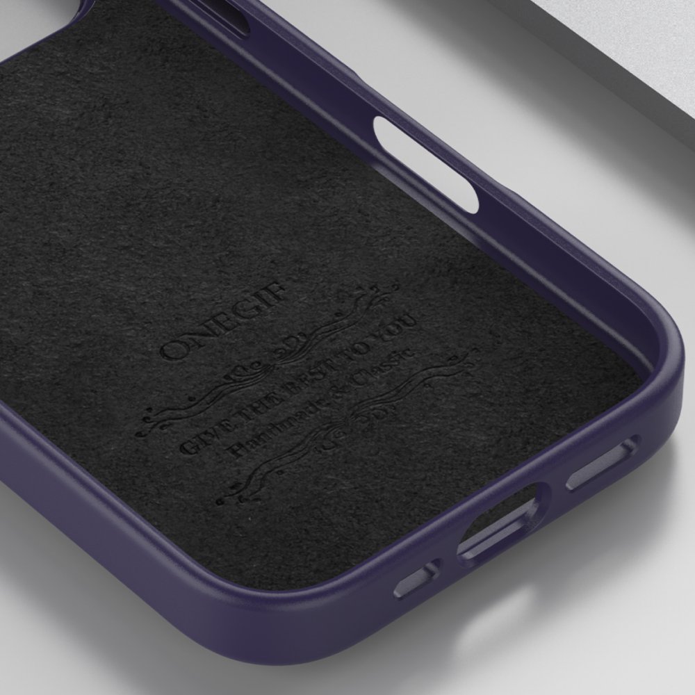 Onegif iPhone 16 Bright Simli Kapak - Derin Mor