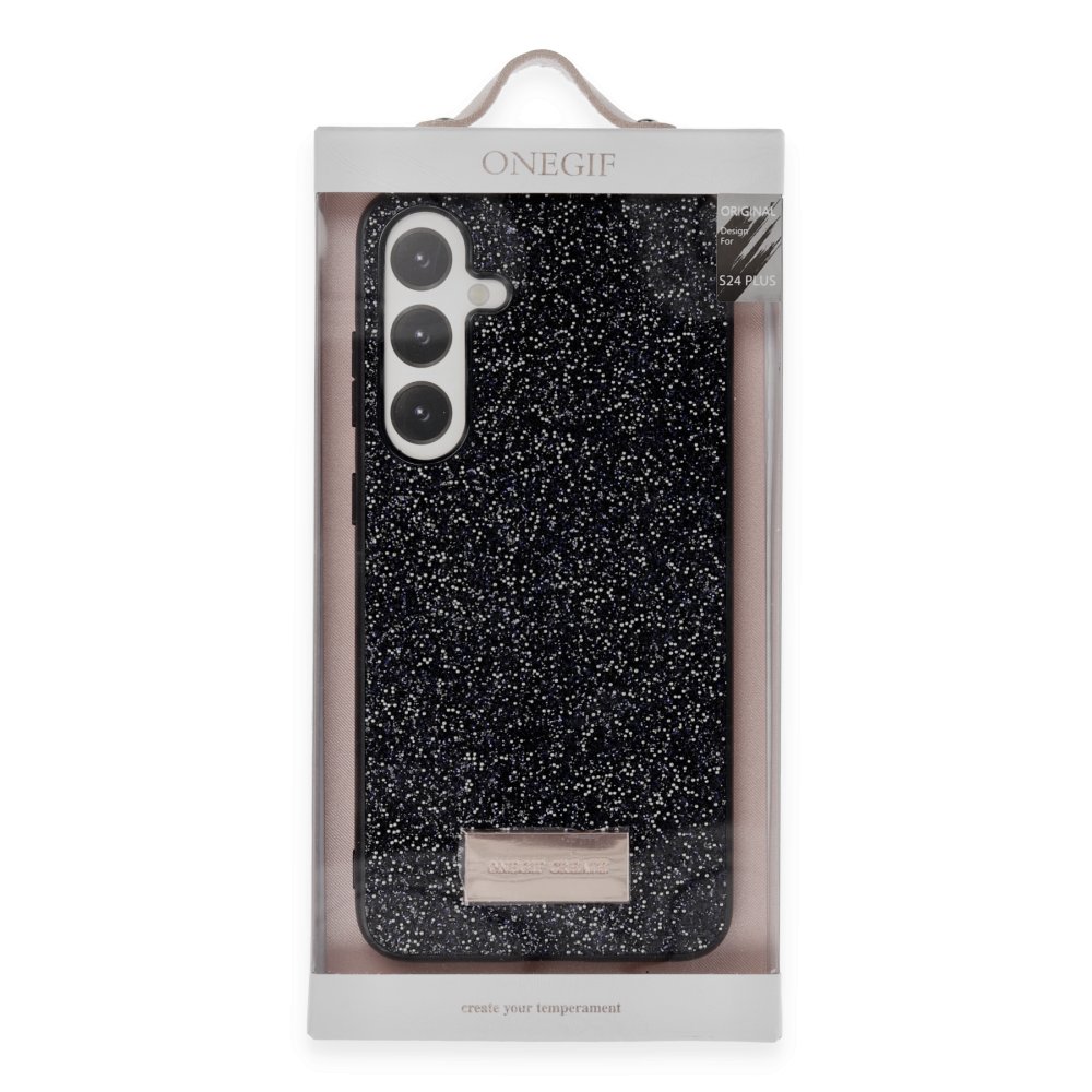 Onegif Samsung Galaxy A15 4G Bright Simli Kapak - Derin Mor