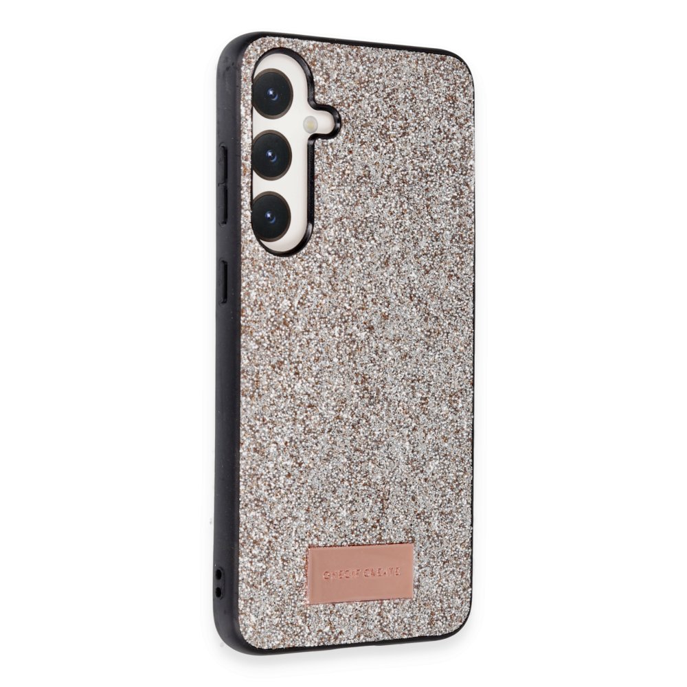 Onegif Samsung Galaxy S24 Plus Bright Simli Kapak - Gold