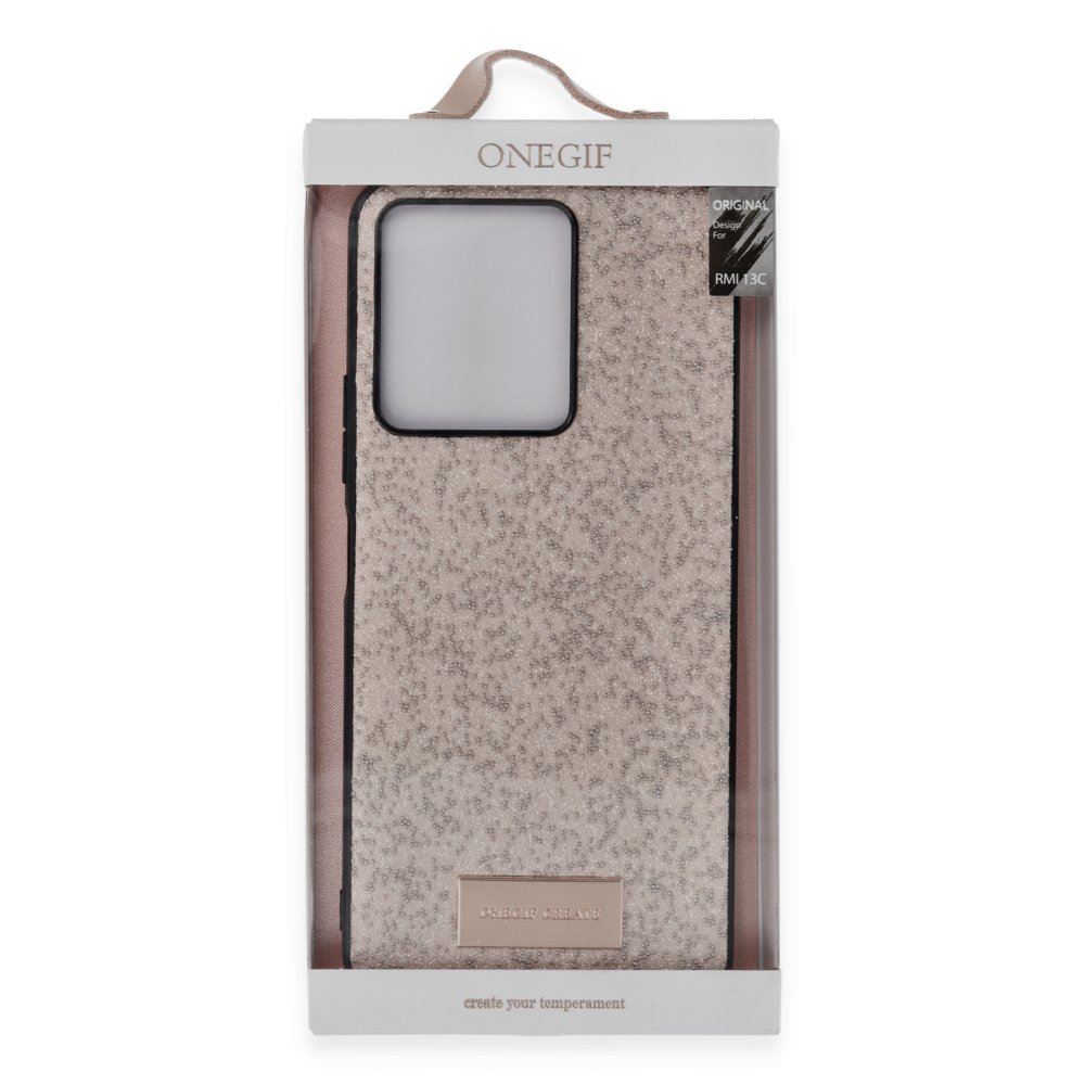 Onegif Xiaomi Poco C65 Bright Simli Kapak - Siyah