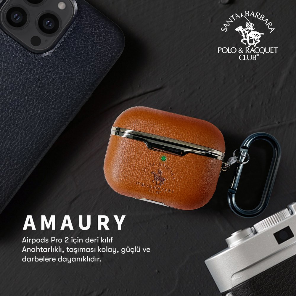 Santa Barbara Polo Racquet Club Airpods Pro (1.nesil) Amaury Kılıf - Kırmızı