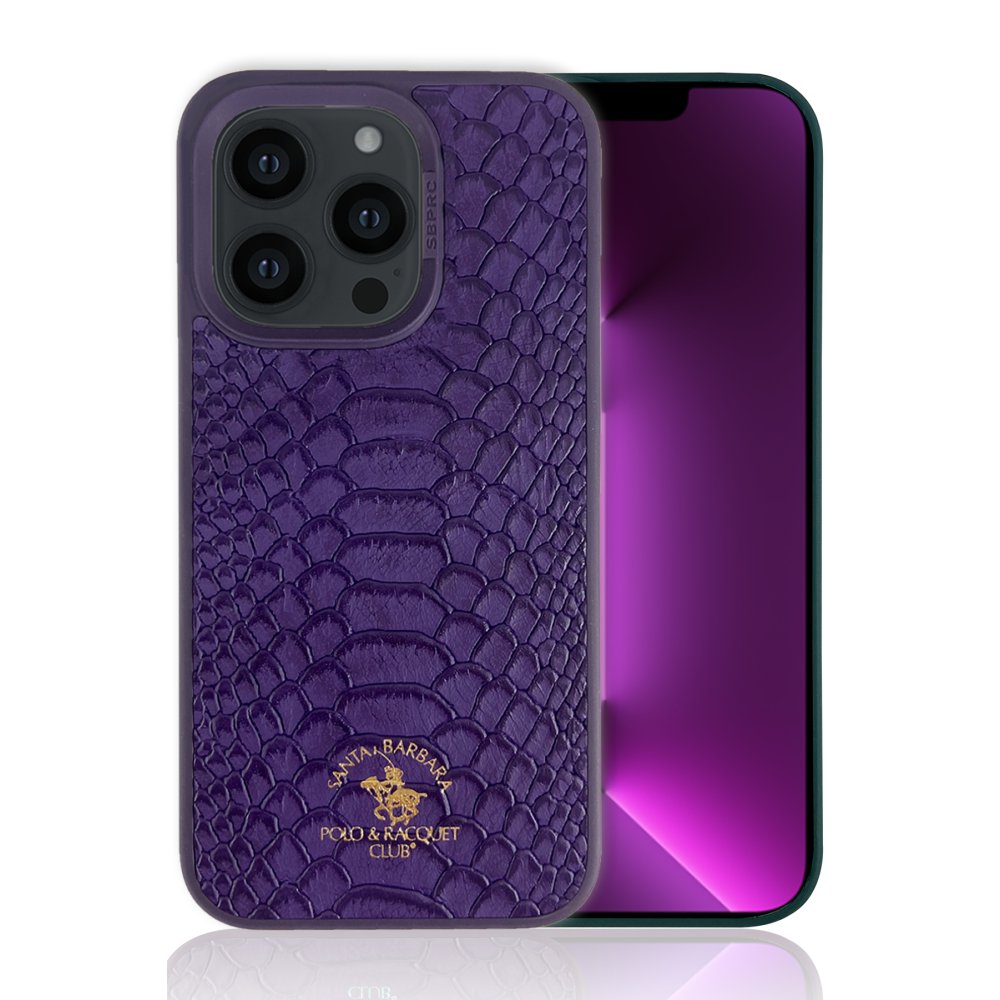 Santa Barbara Polo Racquet Club iPhone 13 Pro Knight Deri Kapak - Lacivert