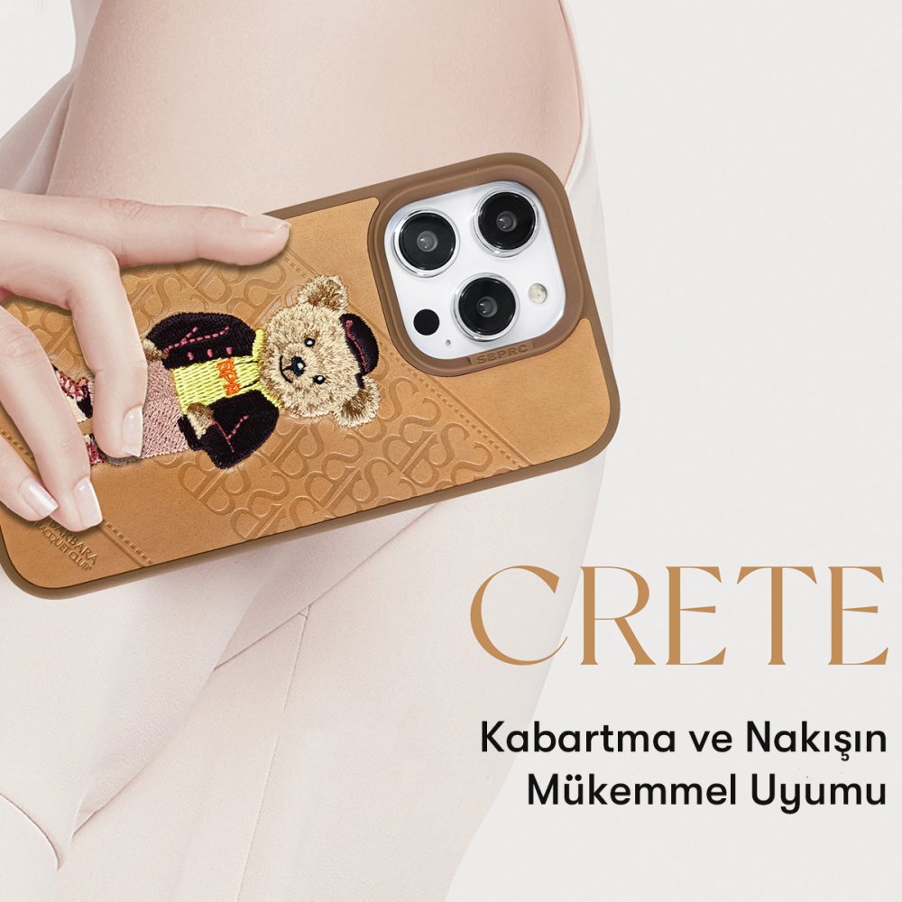 Santa Barbara Polo Racquet Club iPhone 13 Pro Max Crete Deri Kapak - Kırmızı