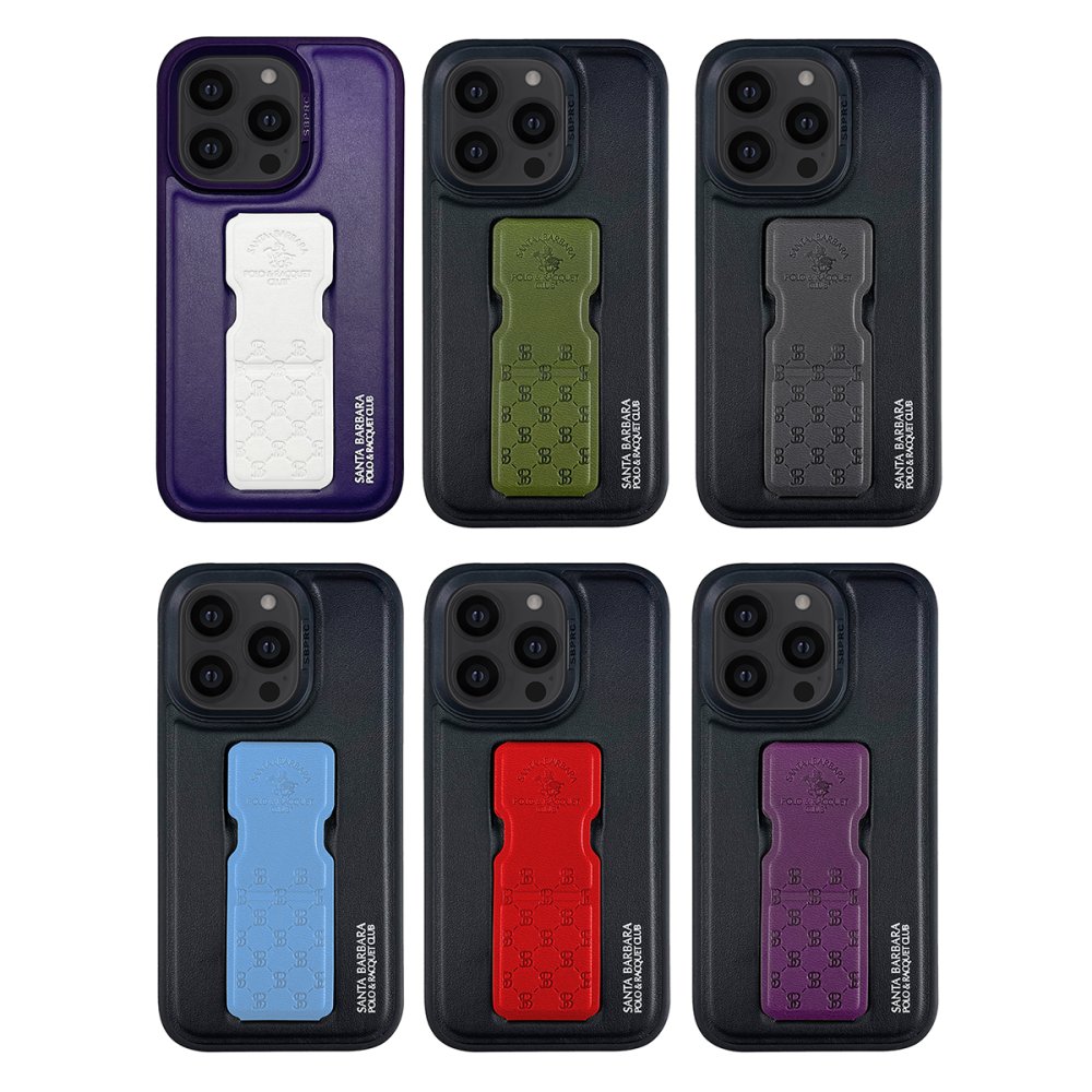 Santa Barbara Polo Racquet Club iPhone 13 Pro Max Parker Stand Kapak - Yeşil