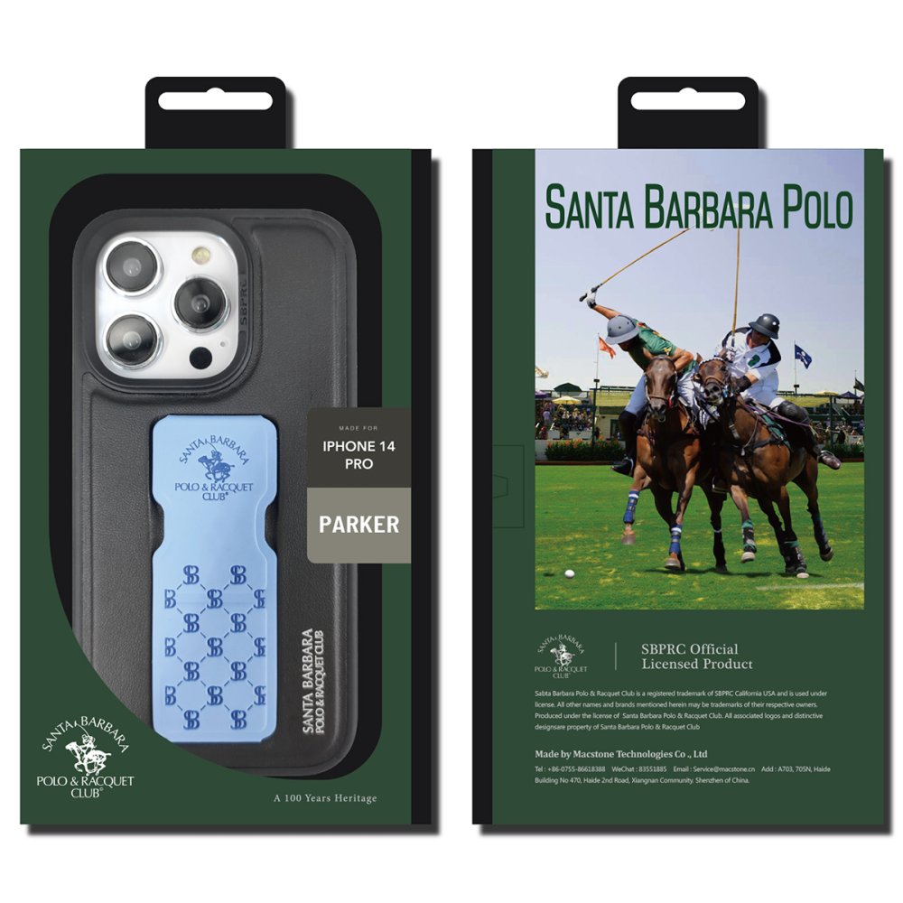 Santa Barbara Polo Racquet Club iPhone 13 Pro Parker Stand Kapak - Gri