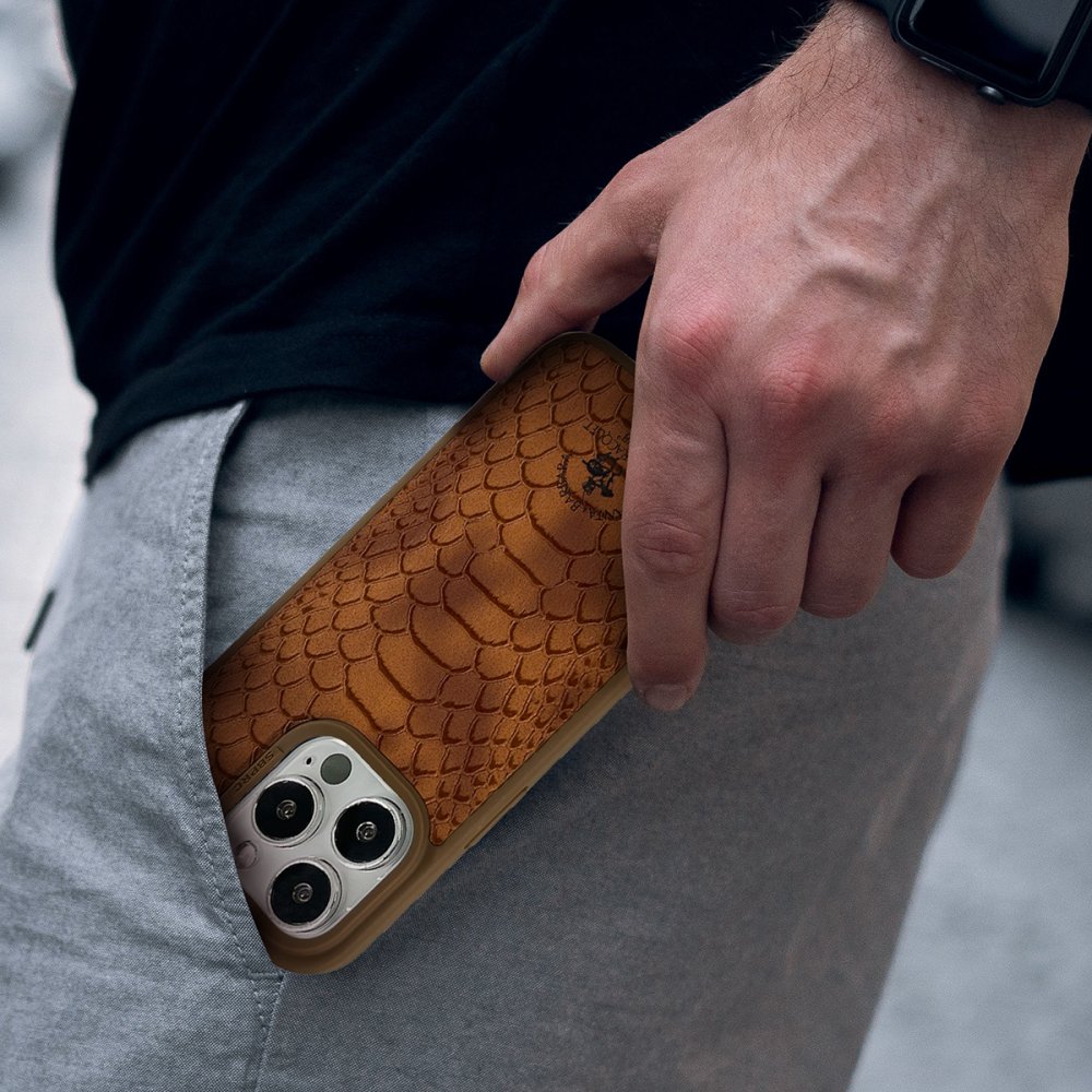 Santa Barbara Polo Racquet Club iPhone 14 Knight Deri Kapak - Lacivert