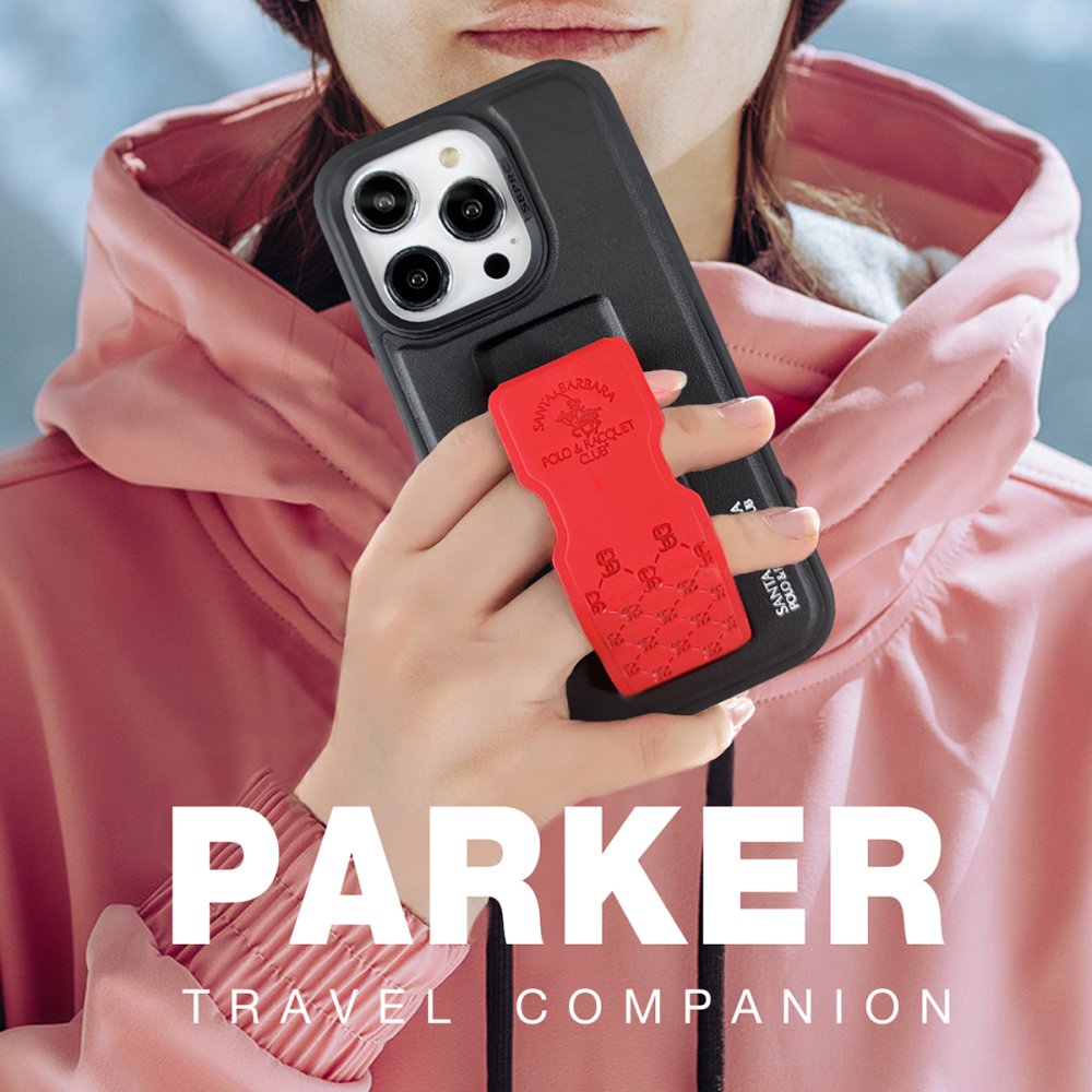 Santa Barbara Polo Racquet Club iPhone 14 Parker Stand Kapak - Beyaz