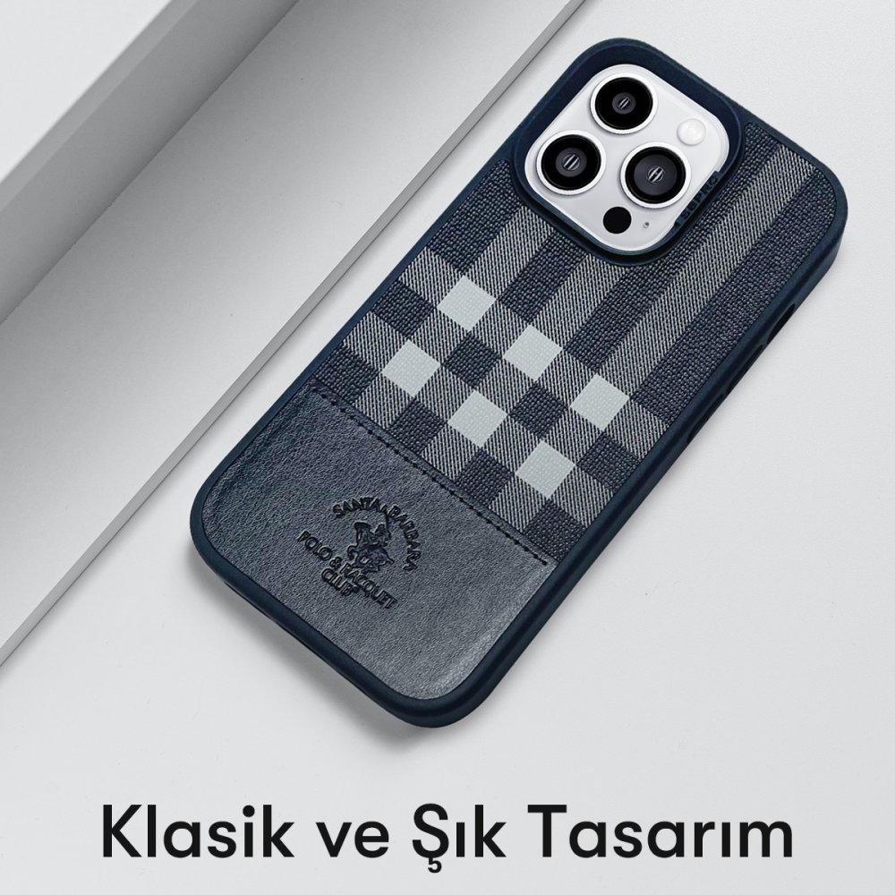 Santa Barbara Polo Racquet Club iPhone 14 Pro Cyril Magsafe Kapak - Kırmızı