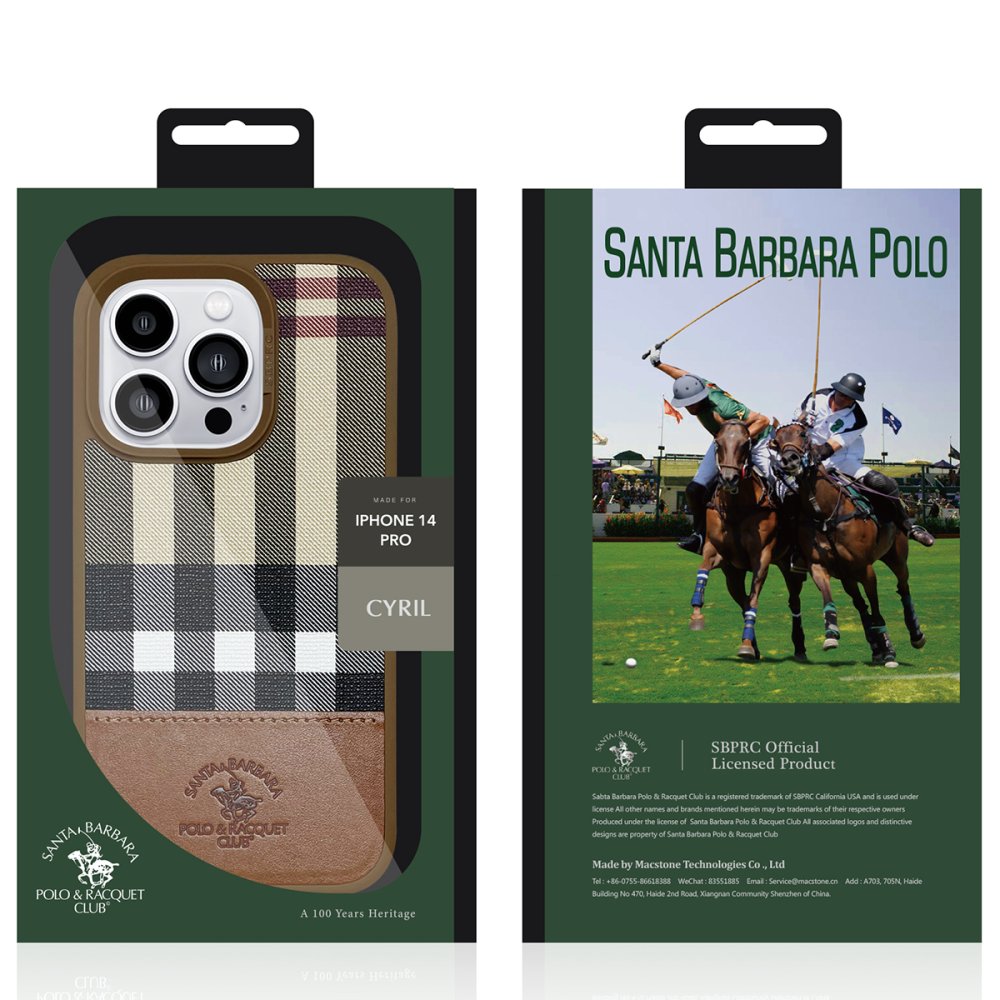 Santa Barbara Polo Racquet Club iPhone 14 Pro Cyril Magsafe Kapak - Mor