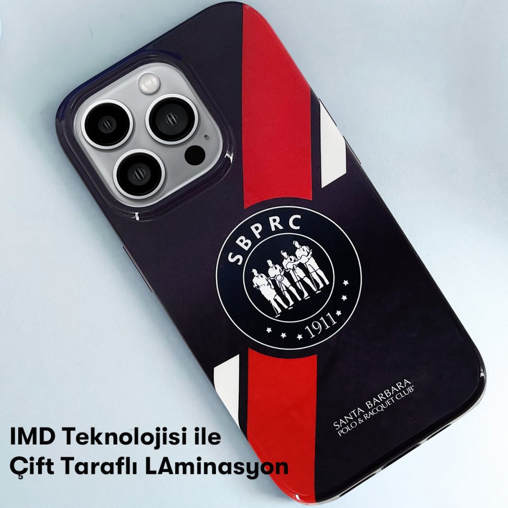 Santa Barbara Polo Racquet Club iPhone 14 Pro Max Alden Kapak - Mor