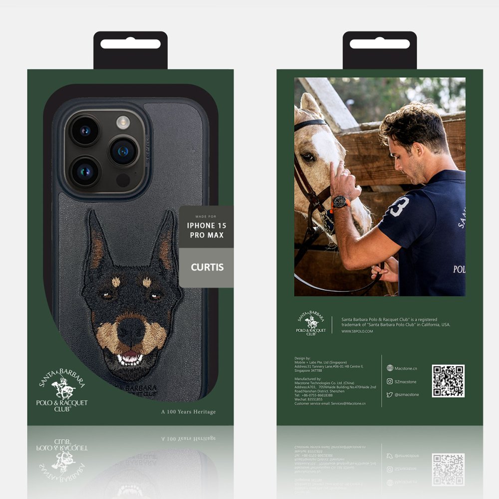 Santa Barbara Polo Racquet Club iPhone 15 Curtis Kapak - Kırmızı