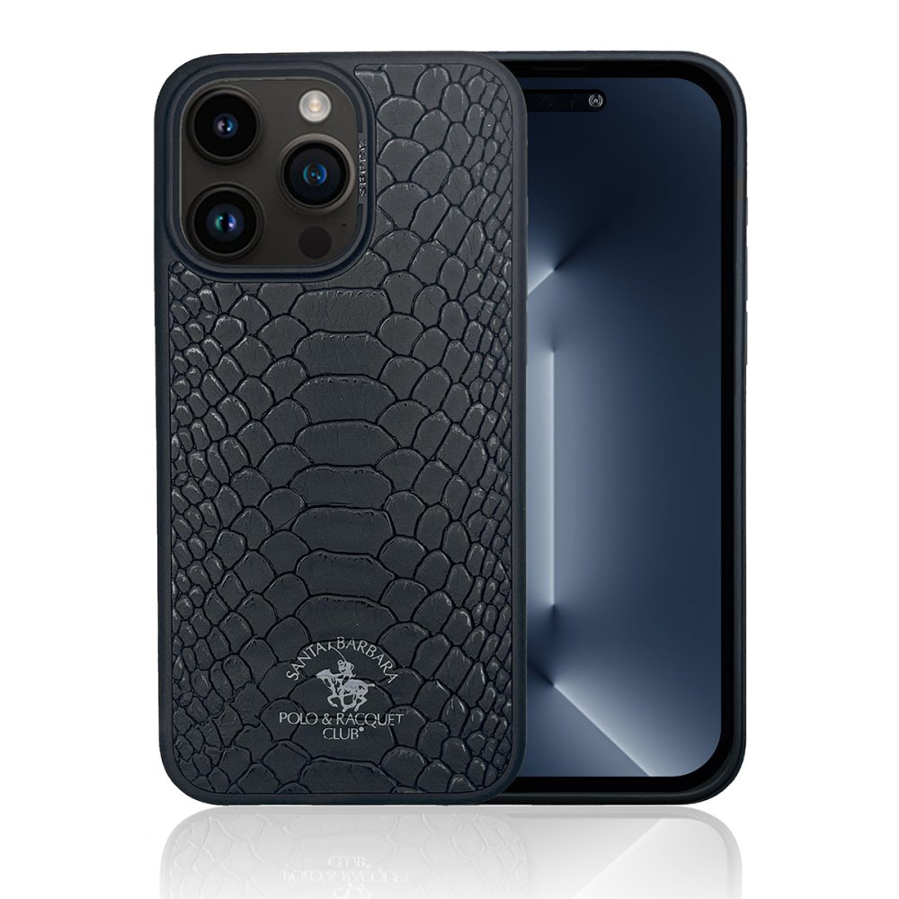 Santa Barbara Polo Racquet Club iPhone 15 Knight Deri Kapak - Kırmızı