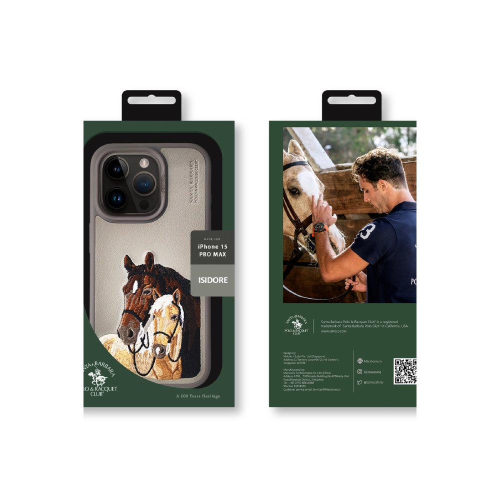 Santa Barbara Polo Racquet Club iPhone 15 Pro Isidore Kapak - Lacivert