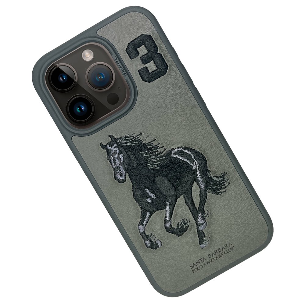 Santa Barbara Polo Racquet Club iPhone 15 Pro Max Boris Kapak - Gri