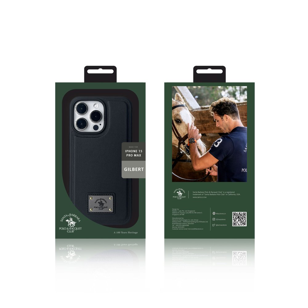 Santa Barbara Polo Racquet Club iPhone 15 Pro Max Gilbert Kapak - Kırmızı