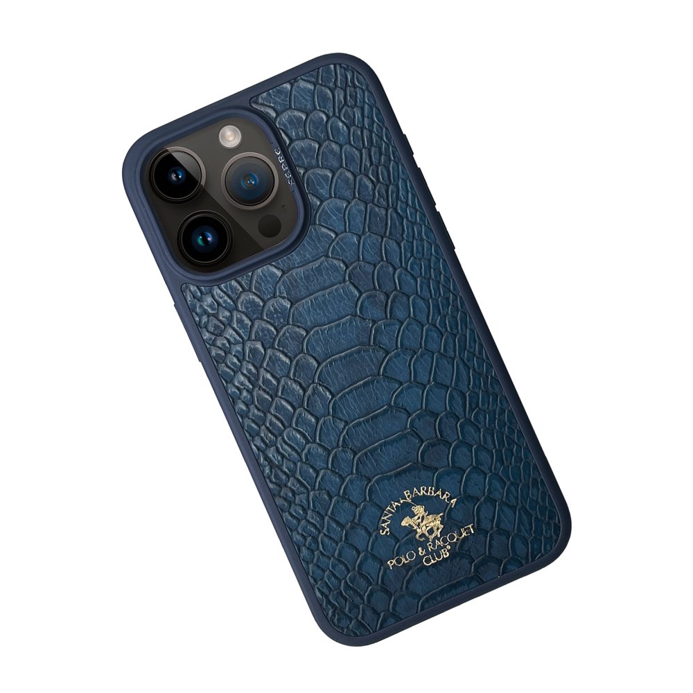 Santa Barbara Polo Racquet Club iPhone 15 Pro Max Knight Deri Kapak - Lacivert