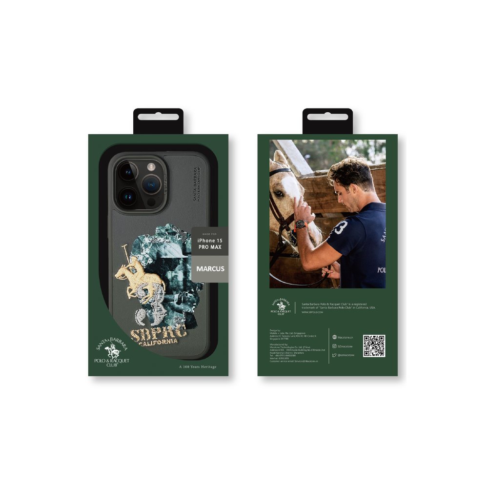 Santa Barbara Polo Racquet Club iPhone 15 Pro Max Marcus Kapak - Lacivert