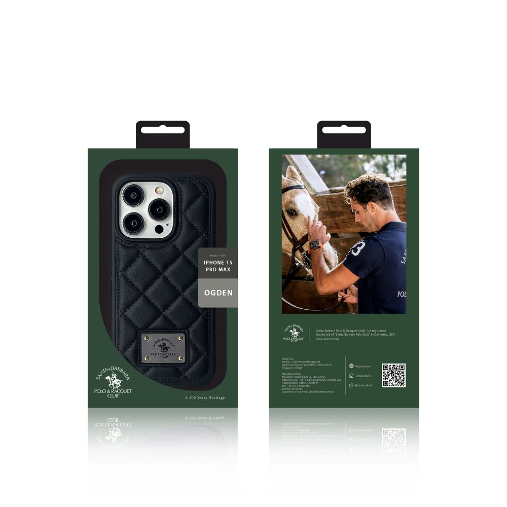 Santa Barbara Polo Racquet Club iPhone 15 Pro Max Ogden Kapak - Kırmızı