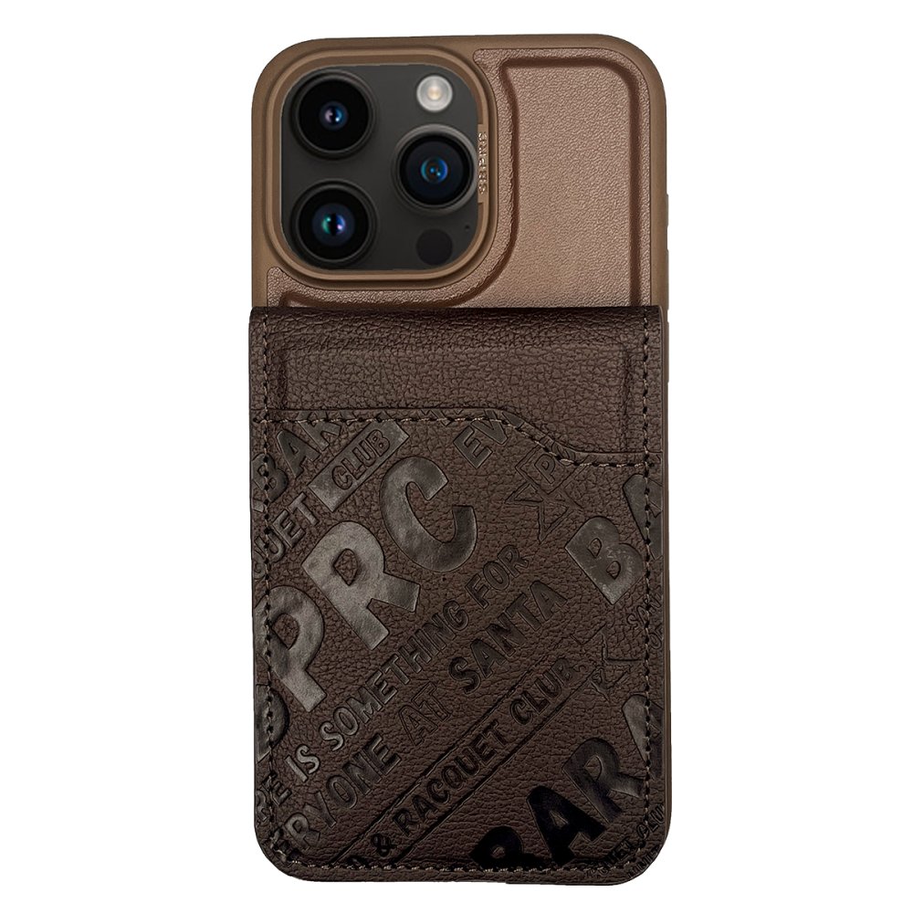 Santa Barbara Polo Racquet Club iPhone 15 Pro Timothy Cüzdanlı Standlı Kapak - Kahverengi