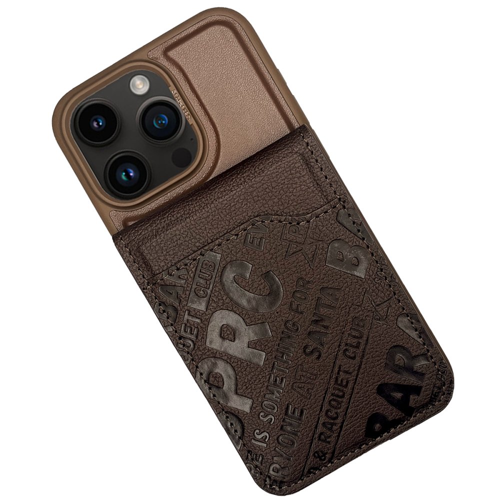 Santa Barbara Polo Racquet Club iPhone 15 Pro Timothy Cüzdanlı Standlı Kapak - Kahverengi
