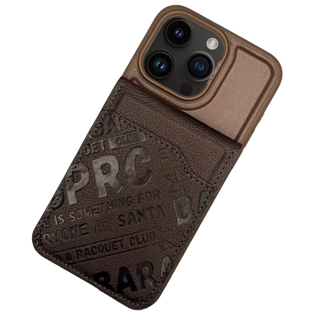 Santa Barbara Polo Racquet Club iPhone 15 Pro Timothy Cüzdanlı Standlı Kapak - Kahverengi