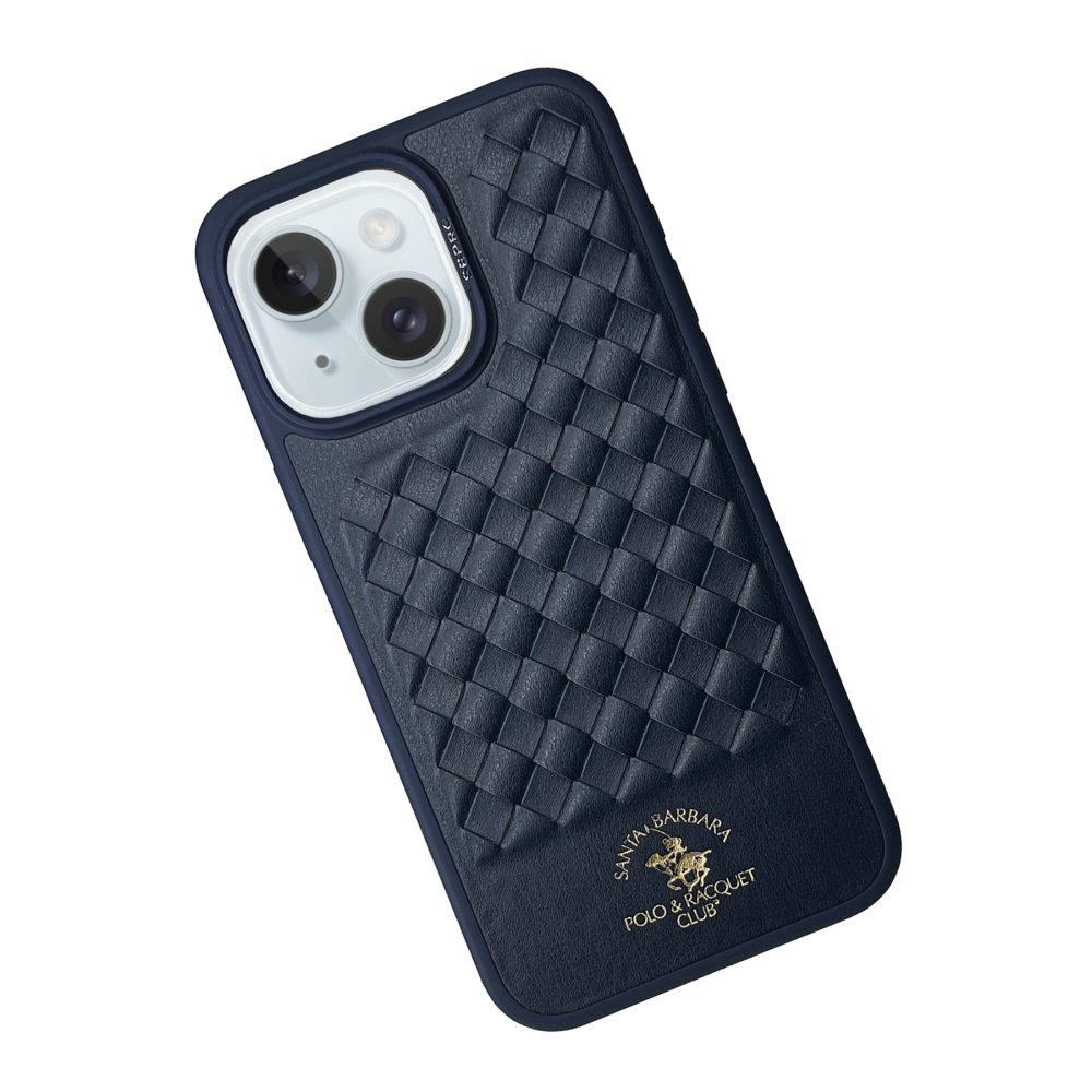 Santa Barbara Polo Racquet Club iPhone 15 Ravel Deri Kapak - Lacivert