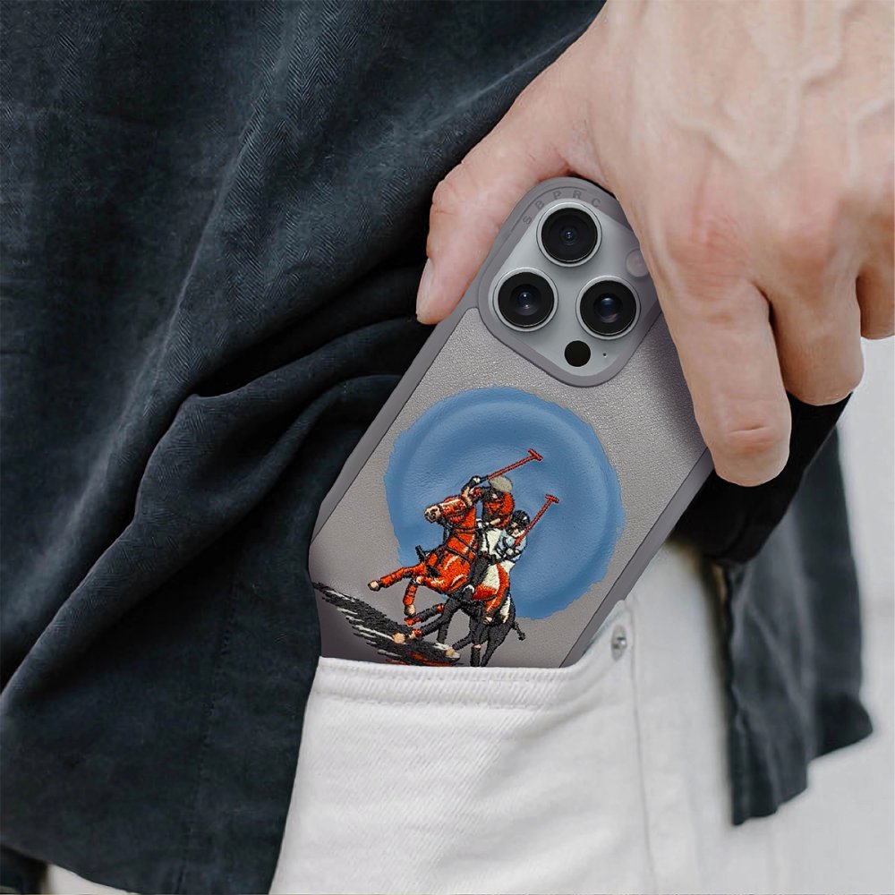 Santa Barbara Polo Racquet Club iPhone 16 Aubrey Magsafe Kapak - Titan Gri