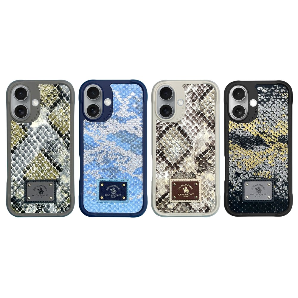 Santa Barbara Polo Racquet Club iPhone 16 Sagar Magsafe Kapak - Siyah