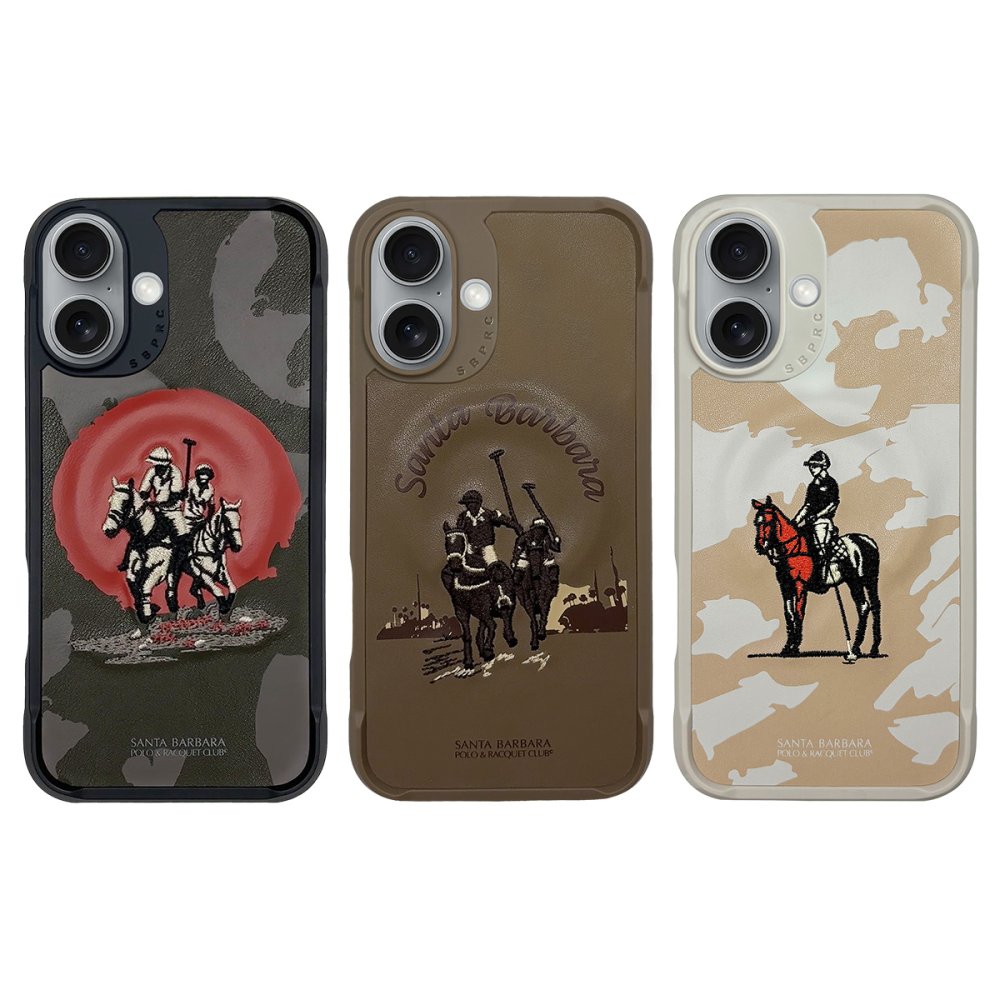 Santa Barbara Polo Racquet Club iPhone 16 Virgil Magsafe Kapak - Siyah