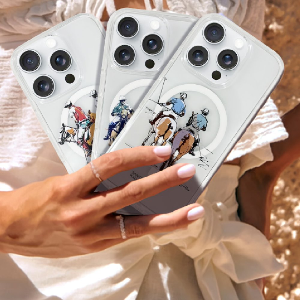 Santa Barbara Polo Racquet Club iPhone 16 Willie Şeffaf Magsafe Kapak - Painting