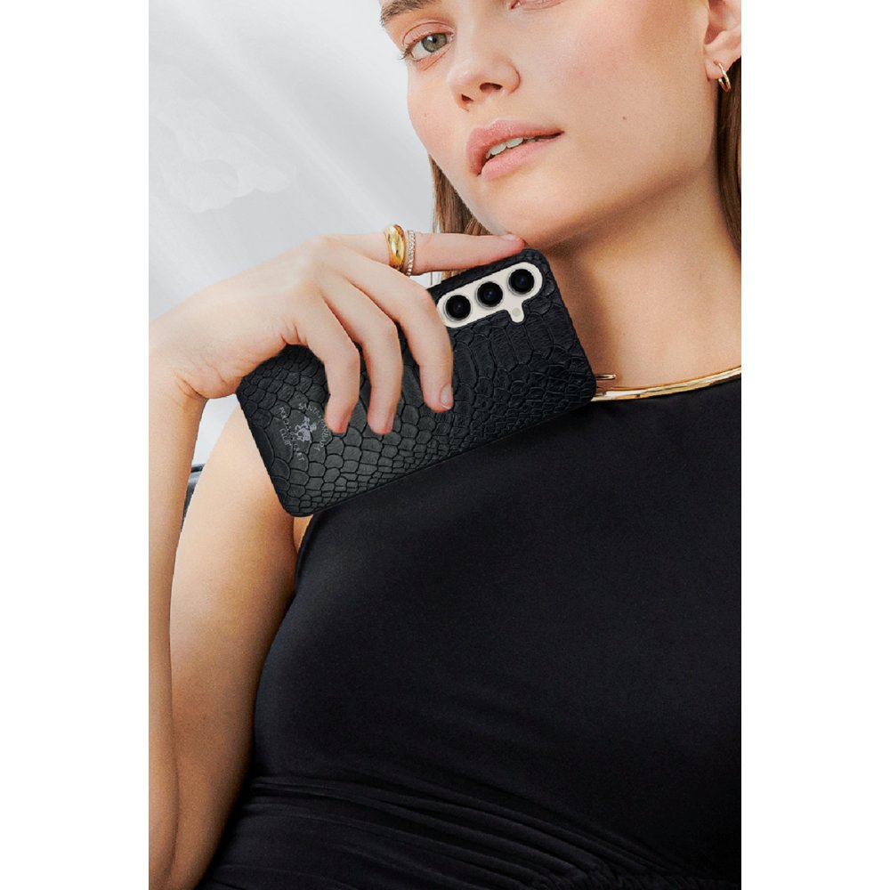 Santa Barbara Polo Racquet Club Samsung Galaxy S24 Knight Deri Kapak - Kırmızı