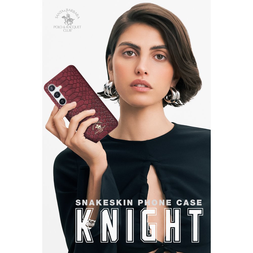 Santa Barbara Polo Racquet Club Samsung Galaxy S24 Knight Deri Kapak - Kırmızı