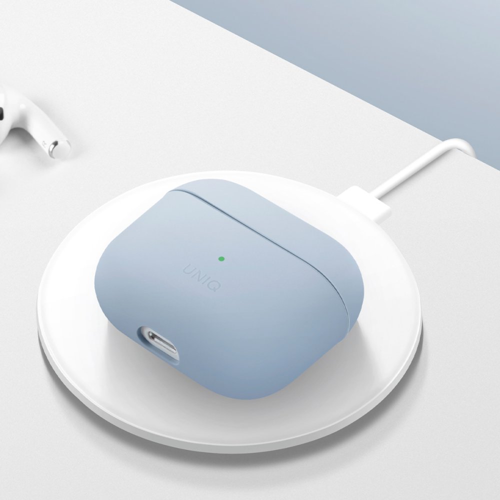 Uniq Airpods 3 (3.nesil) Lino Silikon Kılıf - Gri
