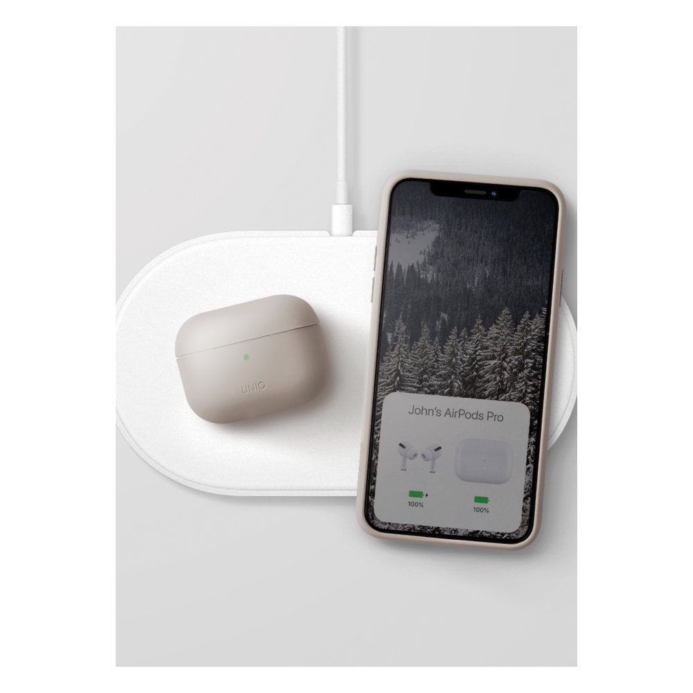 Uniq Airpods Pro 2 (2.nesil) Lino Silikon Kılıf - Mavi