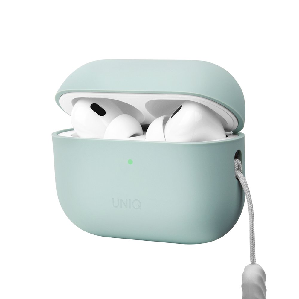 Uniq Airpods Pro 2 (2.nesil) Lino Silikon Kılıf - Yeşil