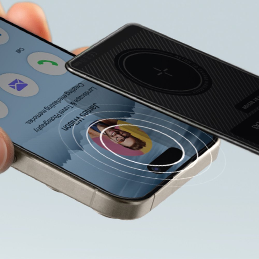 Uniq Atlas NFC Find My Destekli Dijital Göstergeli Kablosuz Şarjlı Dijital Kart - Siyah