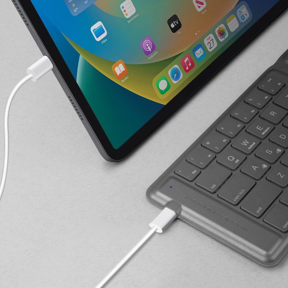 Uniq Forio Katlanabilir Bluetooth Klavye - Gri