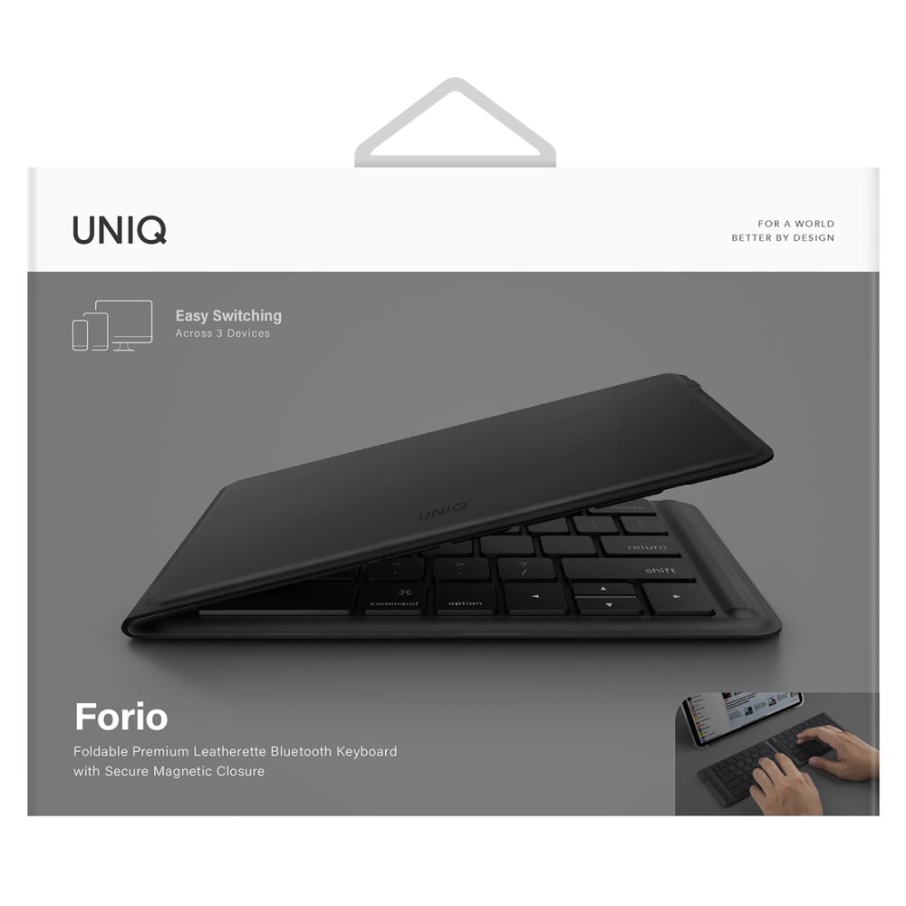 Uniq Forio Katlanabilir Bluetooth Klavye - Siyah