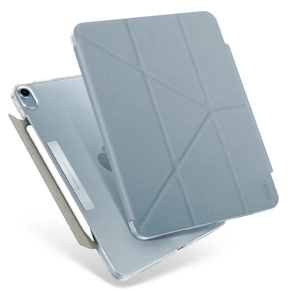 Uniq iPad Air 4 10.9 Camden Katlanabilir Tablet Kapak - Açık Mavi