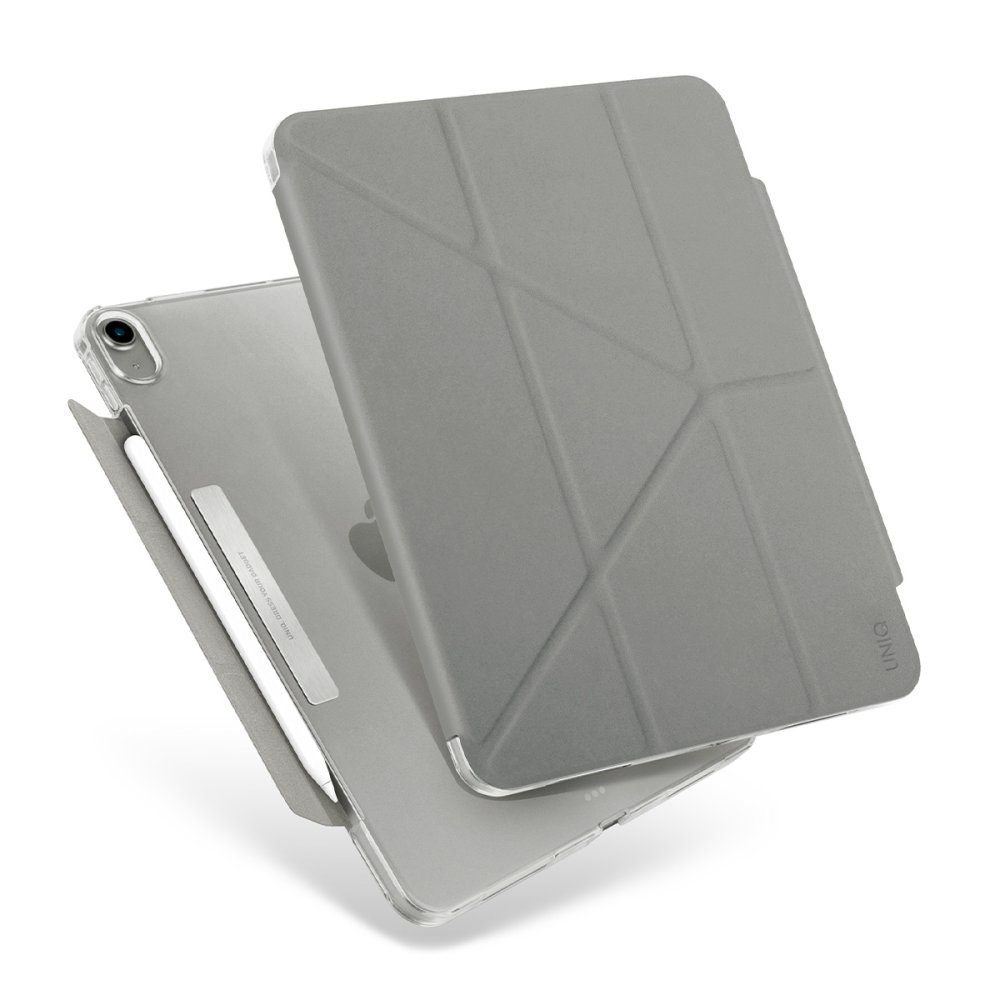 Uniq iPad Air 4 10.9 Camden Katlanabilir Tablet Kapak - Gri