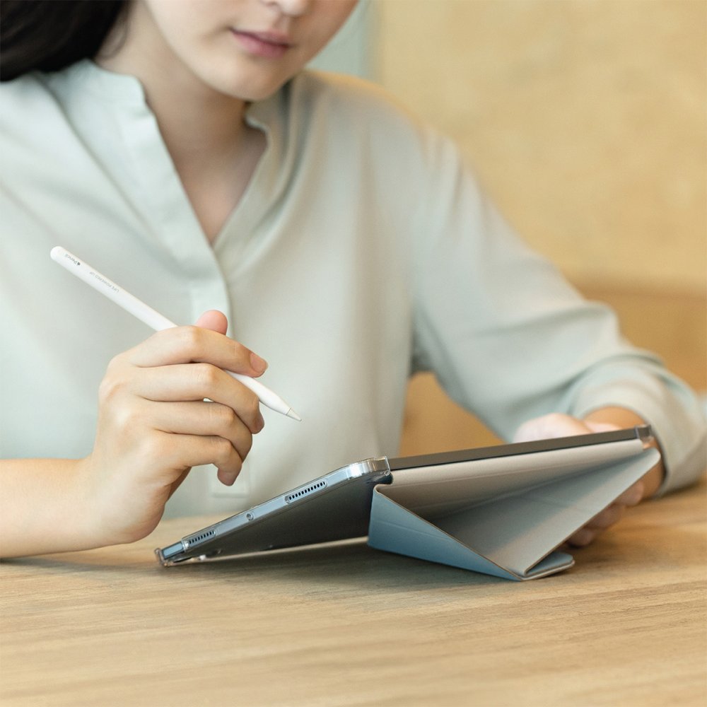 Uniq iPad Air 4 10.9 Camden Katlanabilir Tablet Kapak - Gri