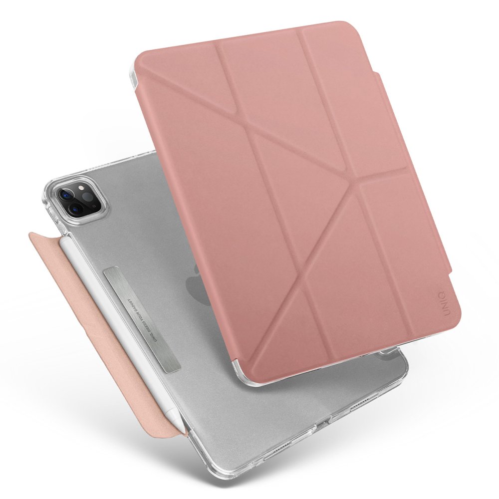Uniq iPad Pro 11 (2022) Camden Katlanabilir Tablet Kapak - Pembe