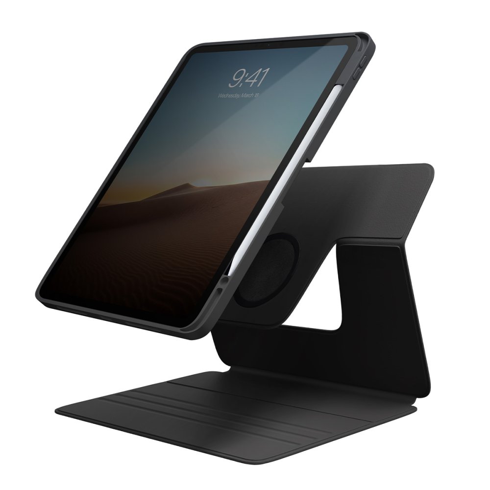 Uniq iPad Pro 11 (2022) Rovus 360 Manyetik Tablet Kapak - Siyah