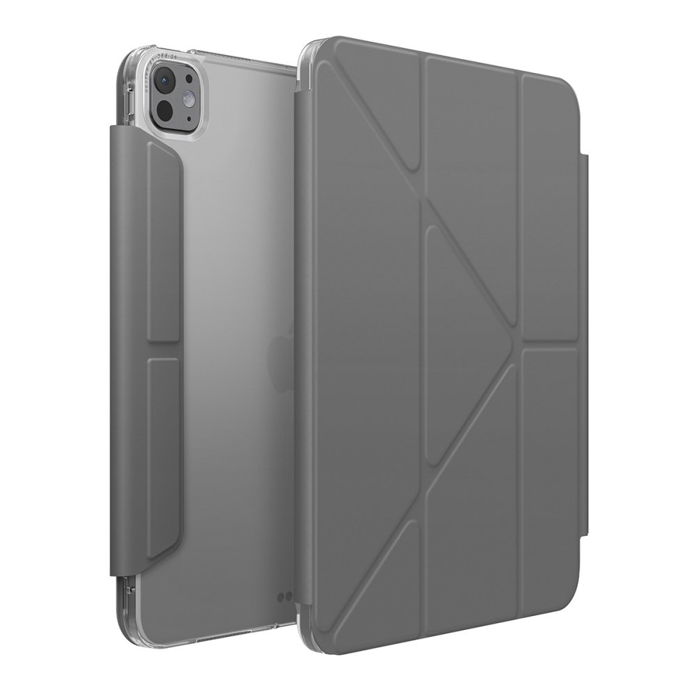 Uniq iPad Pro 11 (2024) Camden Katlanabilir Tablet Kapak - Koyu Gri