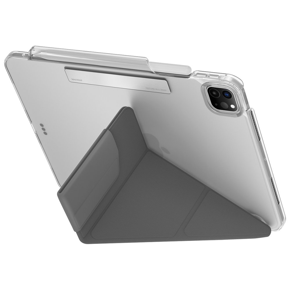 Uniq iPad Pro 11 (2024) Camden Katlanabilir Tablet Kapak - Koyu Gri