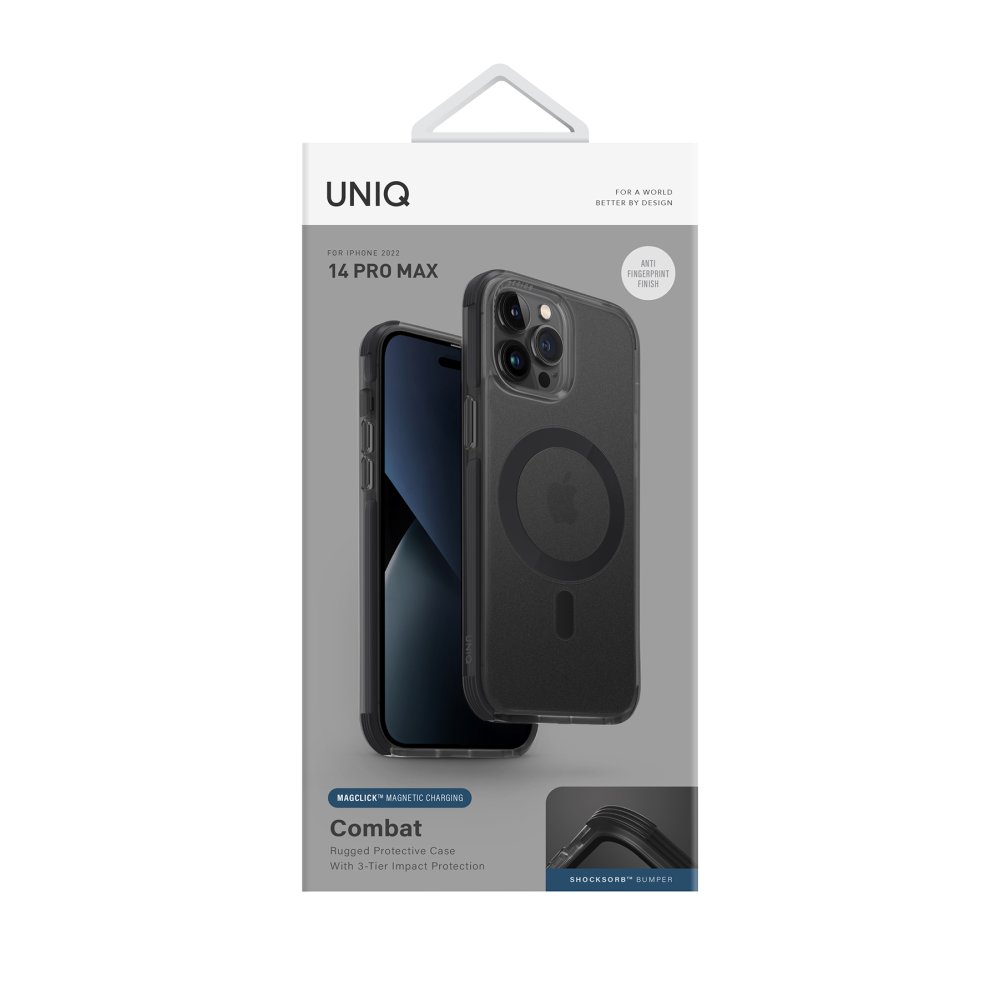Uniq iPhone 14 Pro Max Combat Magsafe Kapak - Siyah