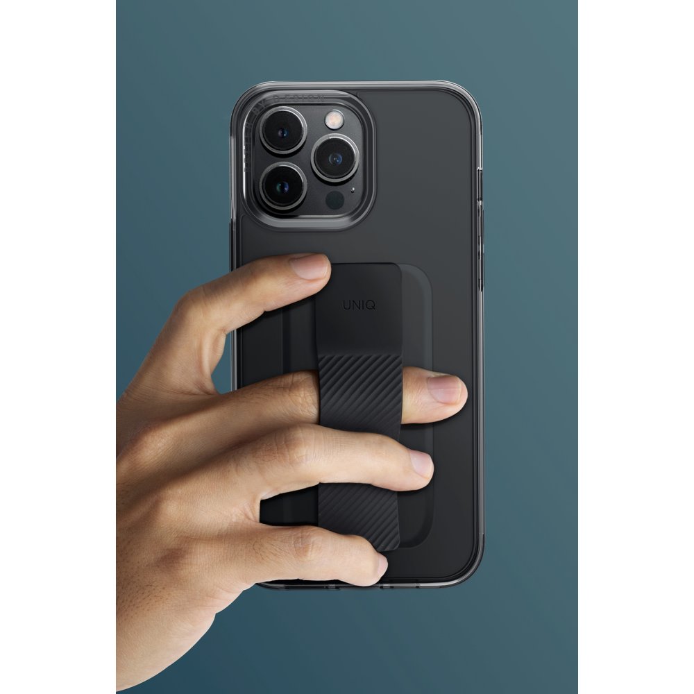 Uniq iPhone 15 Pro Heldro Mount Standlı Kapak - Şeffaf