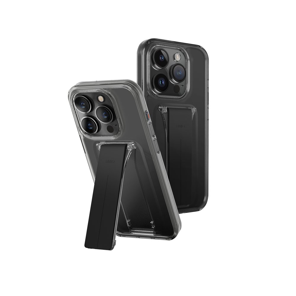 Uniq iPhone 15 Pro Heldro Mount Standlı Kapak - Siyah
