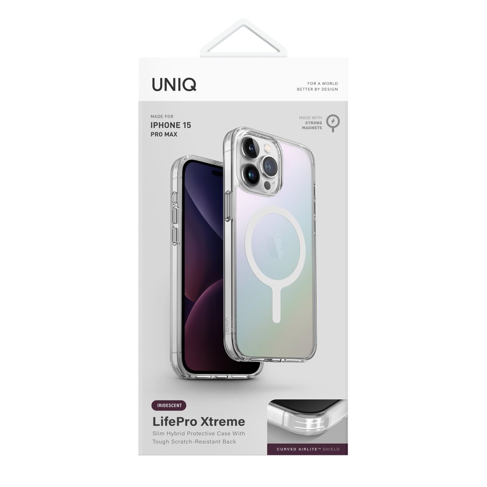 Uniq iPhone 15 Pro LifePro Xtreme Magsafe Kapak - Gökkuşağı